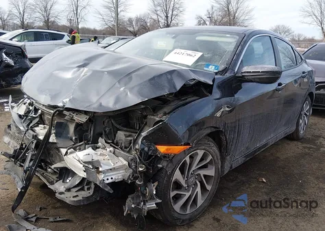 2018 Honda Civic Ex из США, поврежденный, VIN 2HGFC2F79JH516101